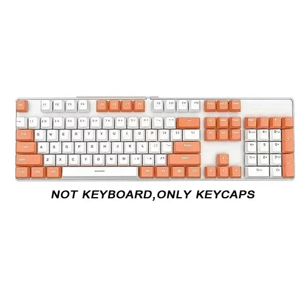 Rainbow Keyboard Keycaps 104pcs ABS Universal Blank Keycaps for Cherry