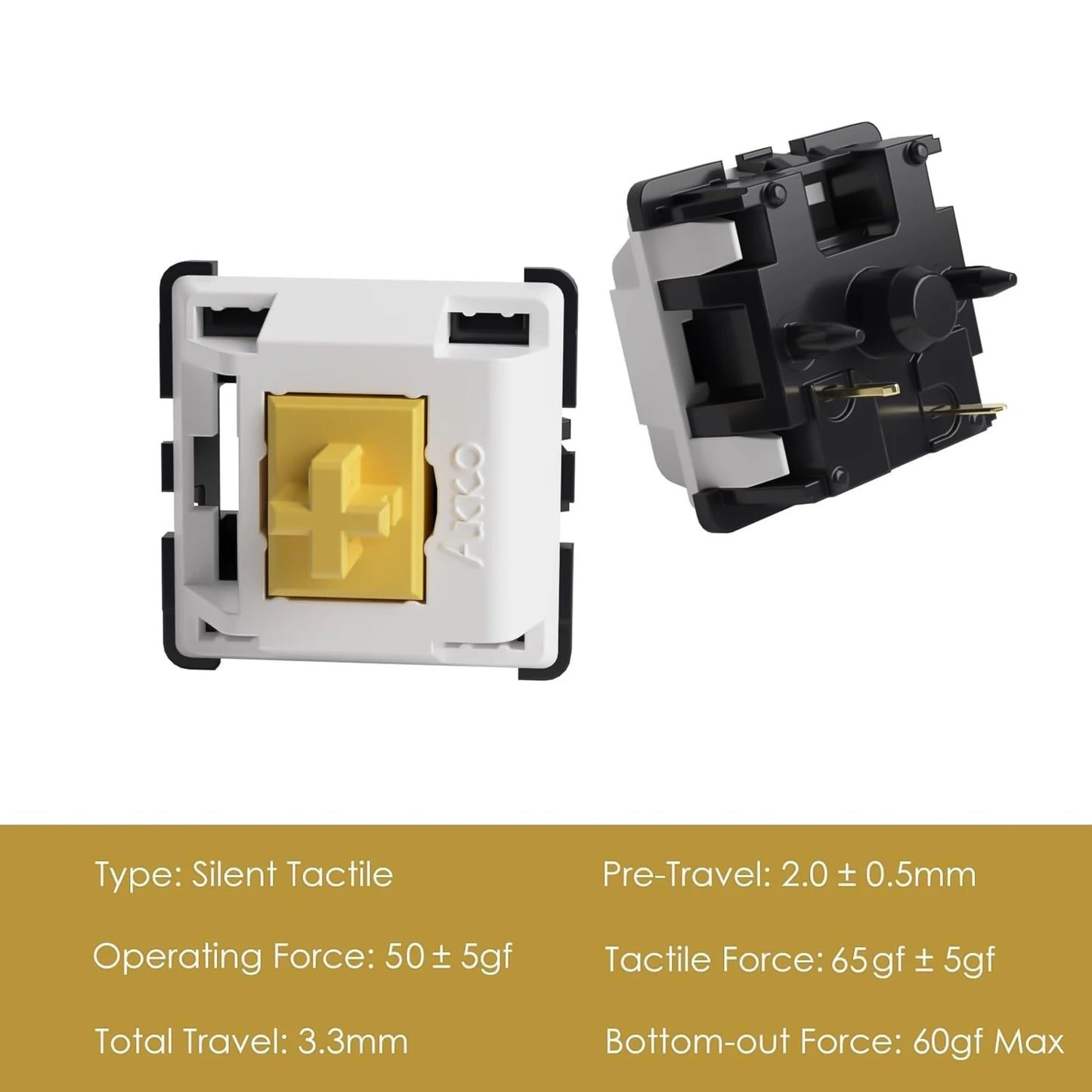 Penguin Silent Tactile 50gf 5 Pin Switch For MX Mechanical Keyboard 45 Pack