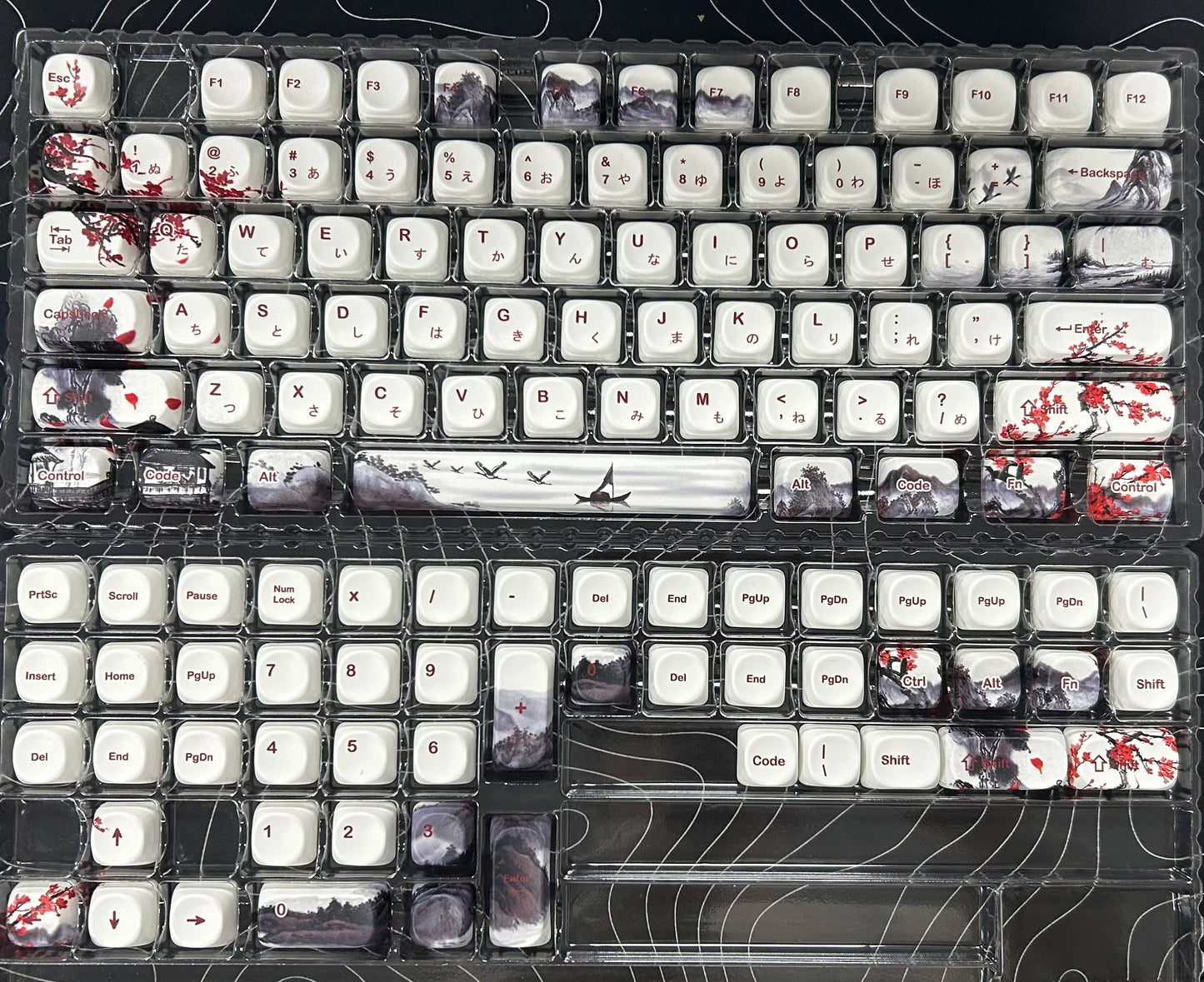 132 PBT Keycaps for 60% 65%75% 100% Cherry Gateron MX Switches Mechanical Keyboards