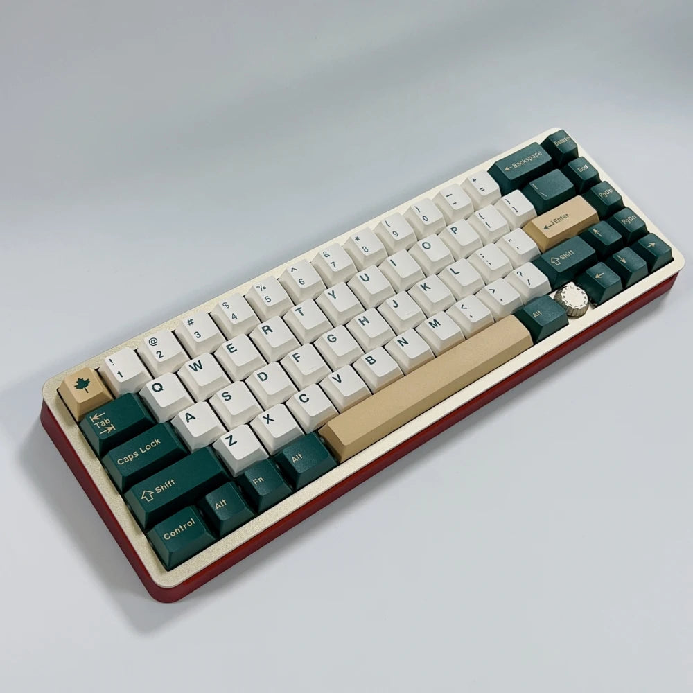 British Racing Green Double Shot Keycaps Cherry Profile For MX Keyboard