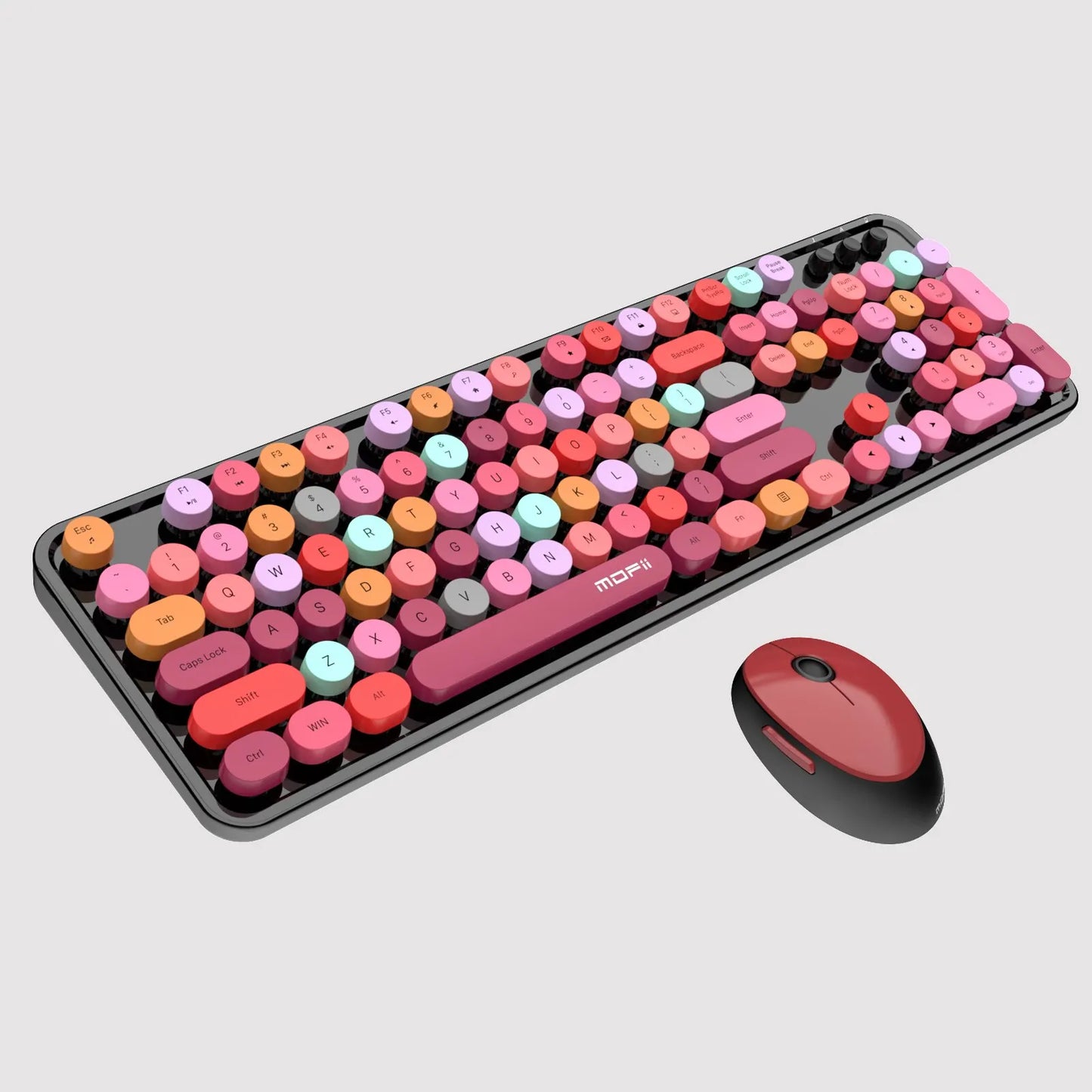 Wireless Typewriter Keyboard And Mouse Combo 2Point4G Plug And Play