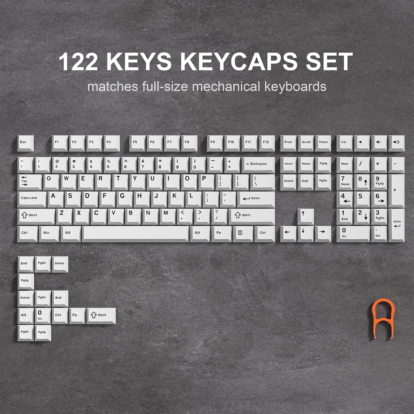 Rainbow 138 Keys Retro PBT Keycaps - Double Shot Cherry Profile for MX