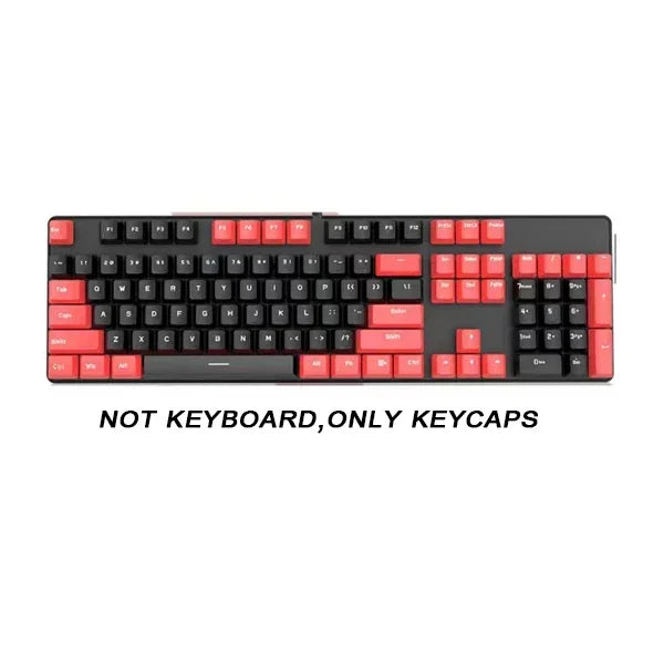 Rainbow Keyboard Keycaps 104pcs ABS Universal Blank Keycaps for Cherry