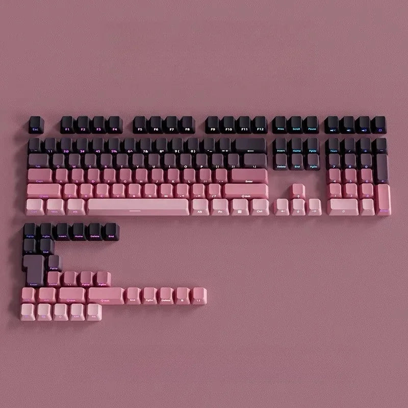 Gradient Side-Printed PBT Keycap Set (133–136 Keys)