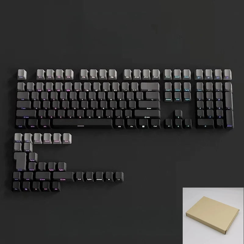 Gradient Side-Printed PBT Keycap Set (133–136 Keys)