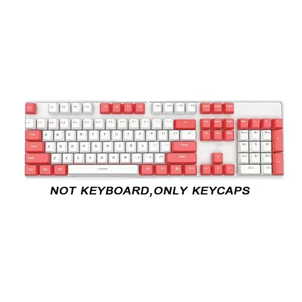 Rainbow Keyboard Keycaps 104pcs ABS Universal Blank Keycaps for Cherry