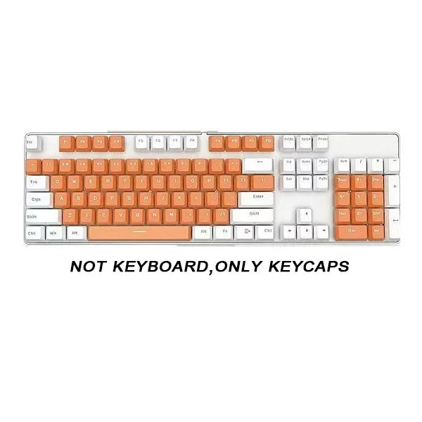 Rainbow Keyboard Keycaps 104pcs ABS Universal Blank Keycaps for Cherry