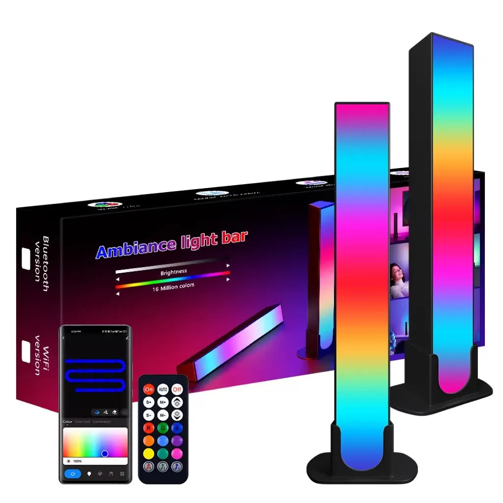 RGB Rhythm Light Bars 180 Degree Smart LED For Gaming With Remote Control