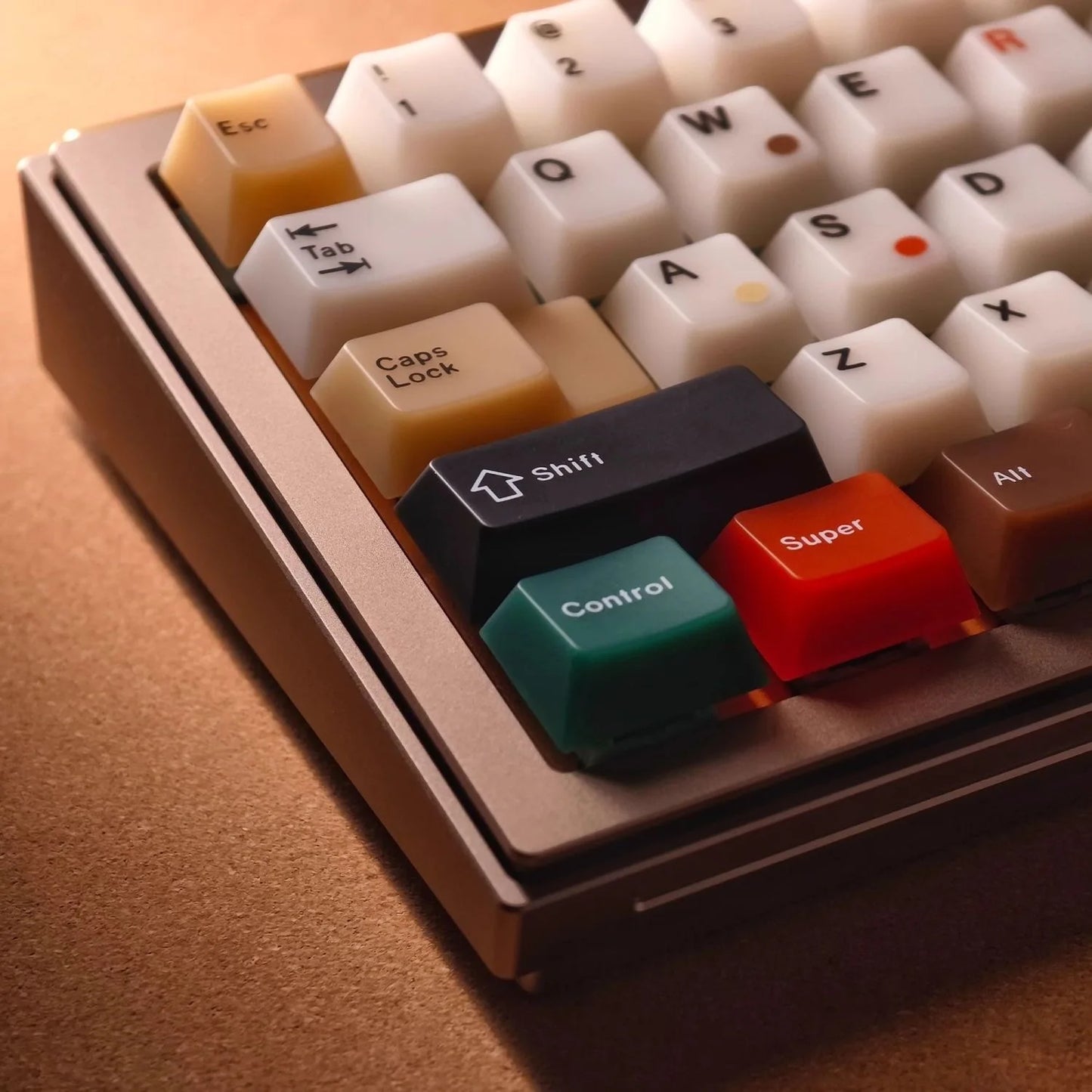 Soft Jade Mixed Lamp Cherry Profile PC Keycaps For MX Mechanical Keyboards