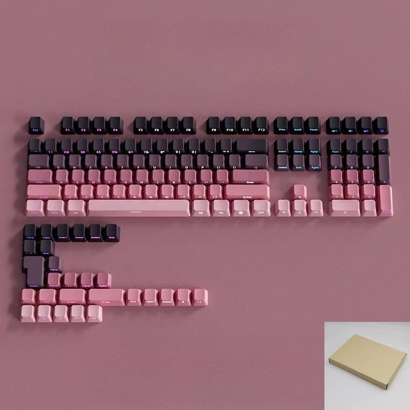 Gradient Side-Printed PBT Keycap Set (133–136 Keys)