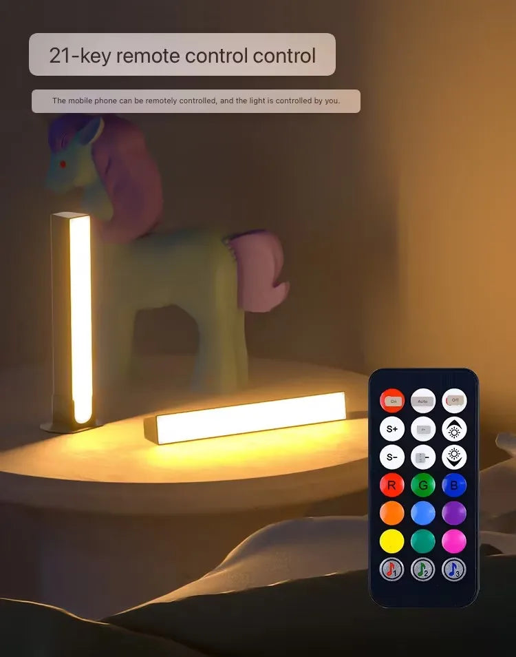 RGB Rhythm Light Bars 180 Degree Smart LED For Gaming With Remote Control