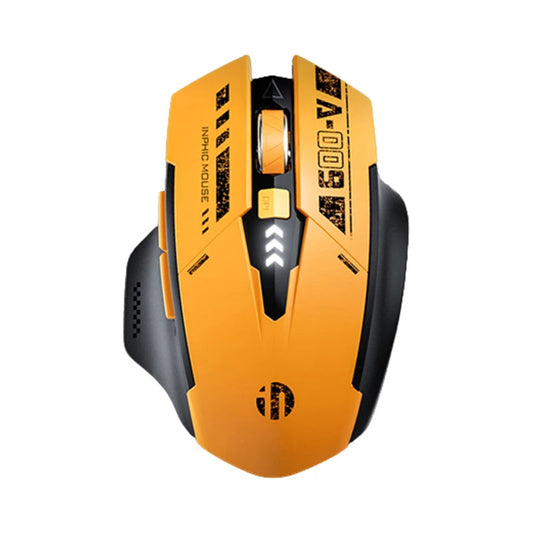Three Mode Mecha Style Wireless Gaming Mouse Bluetooth 2 4G Rechargeable