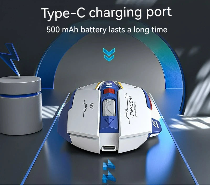 Wireless 2.4G Silent Rechargeable LED Light Mouse For Computer PC Laptop Gaming