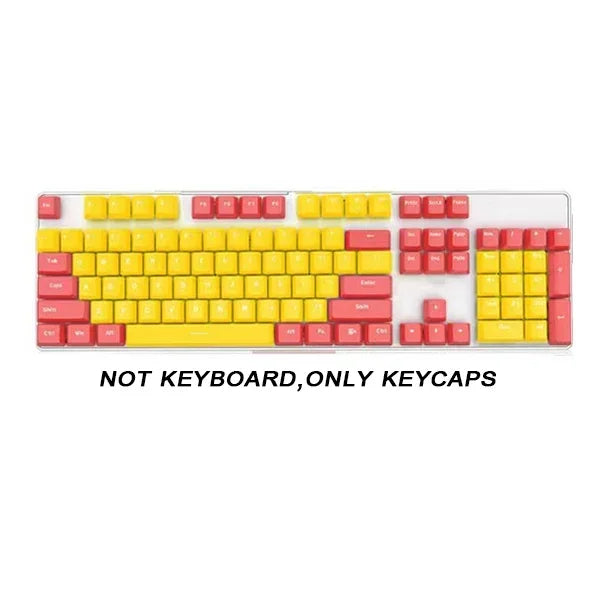 Rainbow Keyboard Keycaps 104pcs ABS Universal Blank Keycaps for Cherry