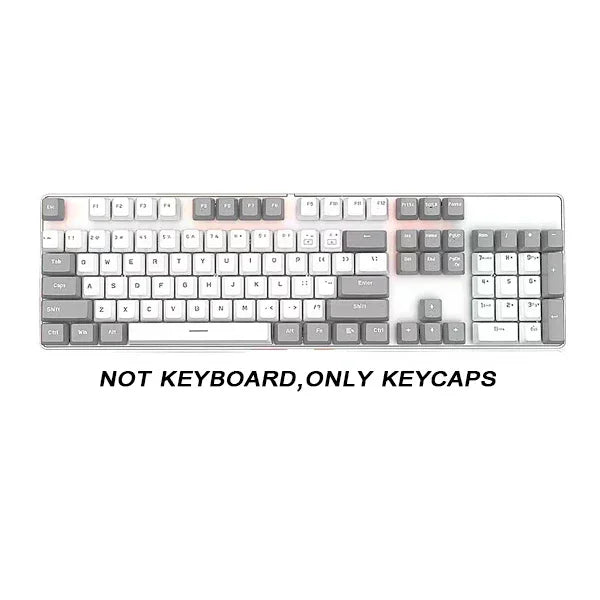 Rainbow Keyboard Keycaps 104pcs ABS Universal Blank Keycaps for Cherry