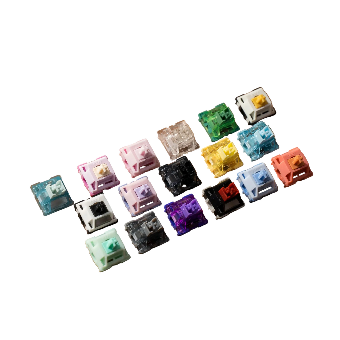 Pro Cream Yellow Cherry MX 5 Pin Tactile Linear Keyboard Switches 45 Pack