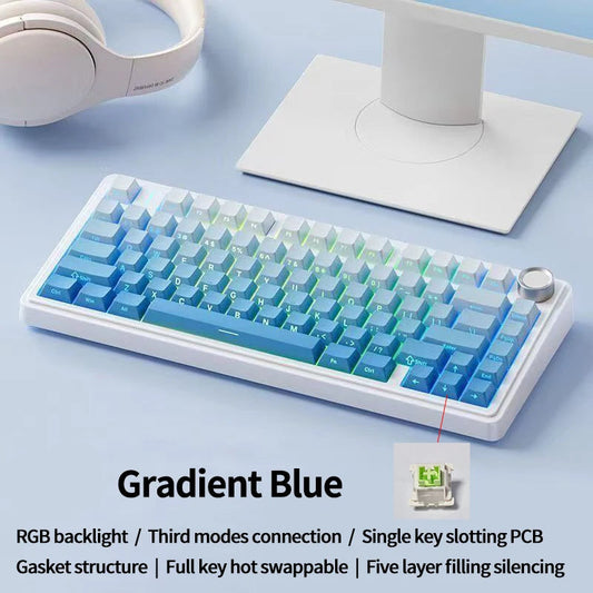 75% RGB Gasket Mounted Gaming Keyboard With Gradient Keycaps