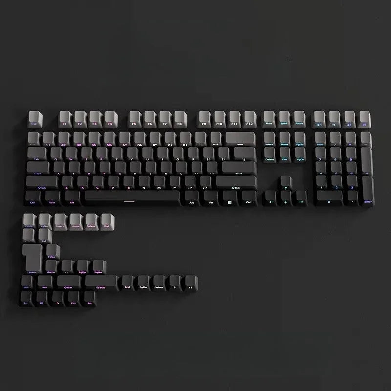 Gradient Side-Printed PBT Keycap Set (133–136 Keys)