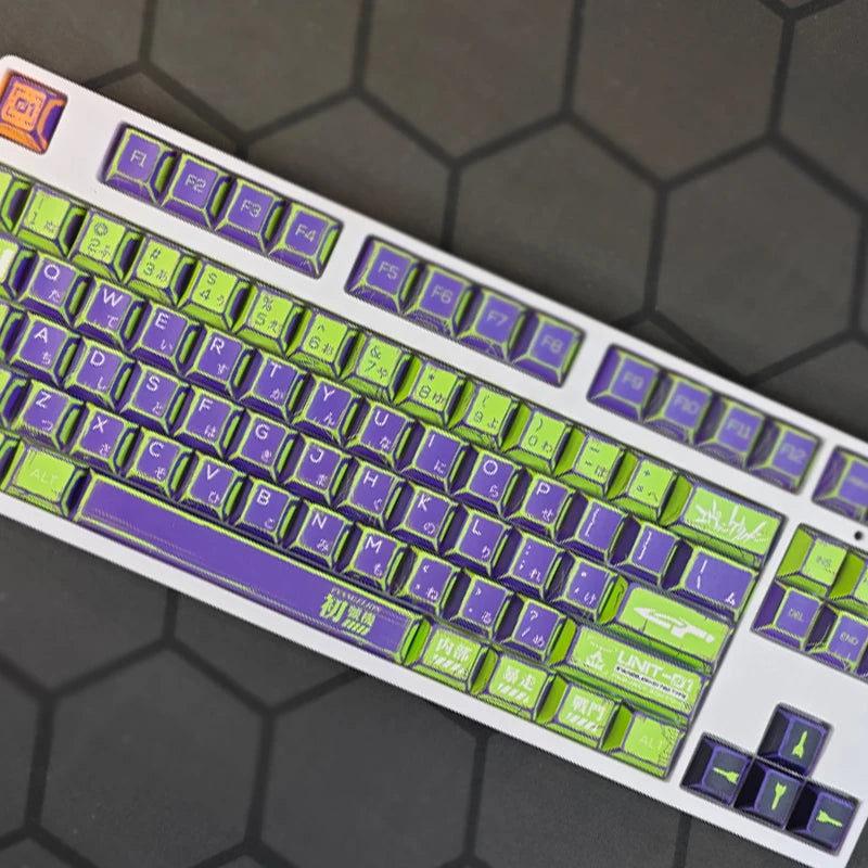 Manga Printed Keycaps Set 137 Keys Cherry Profile Custom Mechanical Keyboard