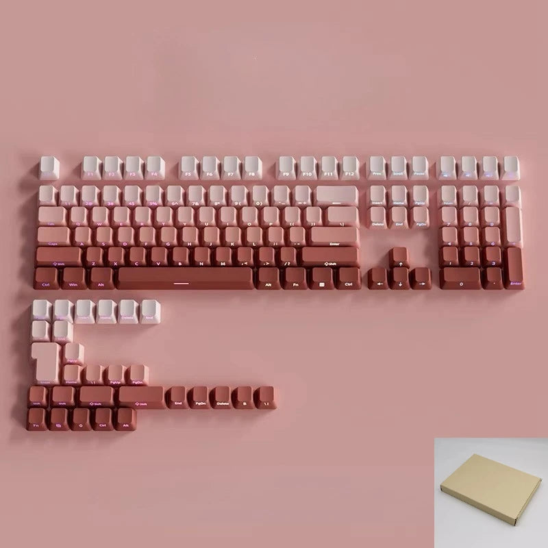 Gradient Side-Printed PBT Keycap Set (133–136 Keys)