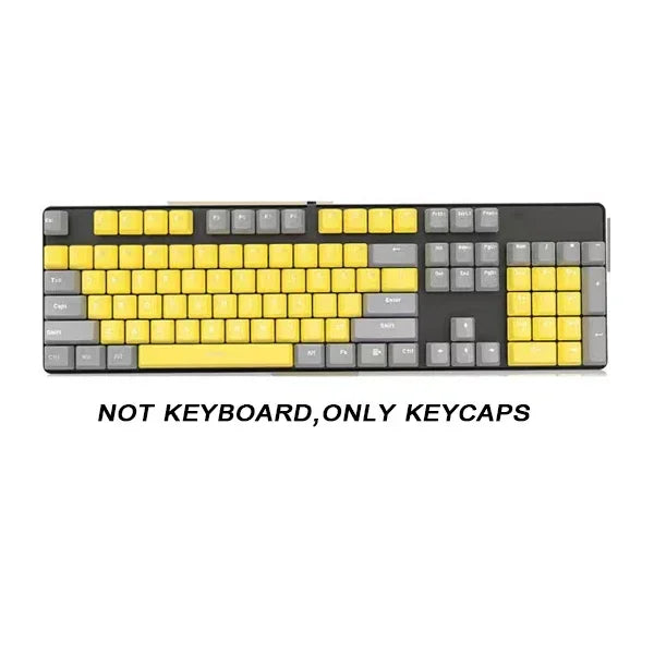 Rainbow Keyboard Keycaps 104pcs ABS Universal Blank Keycaps for Cherry