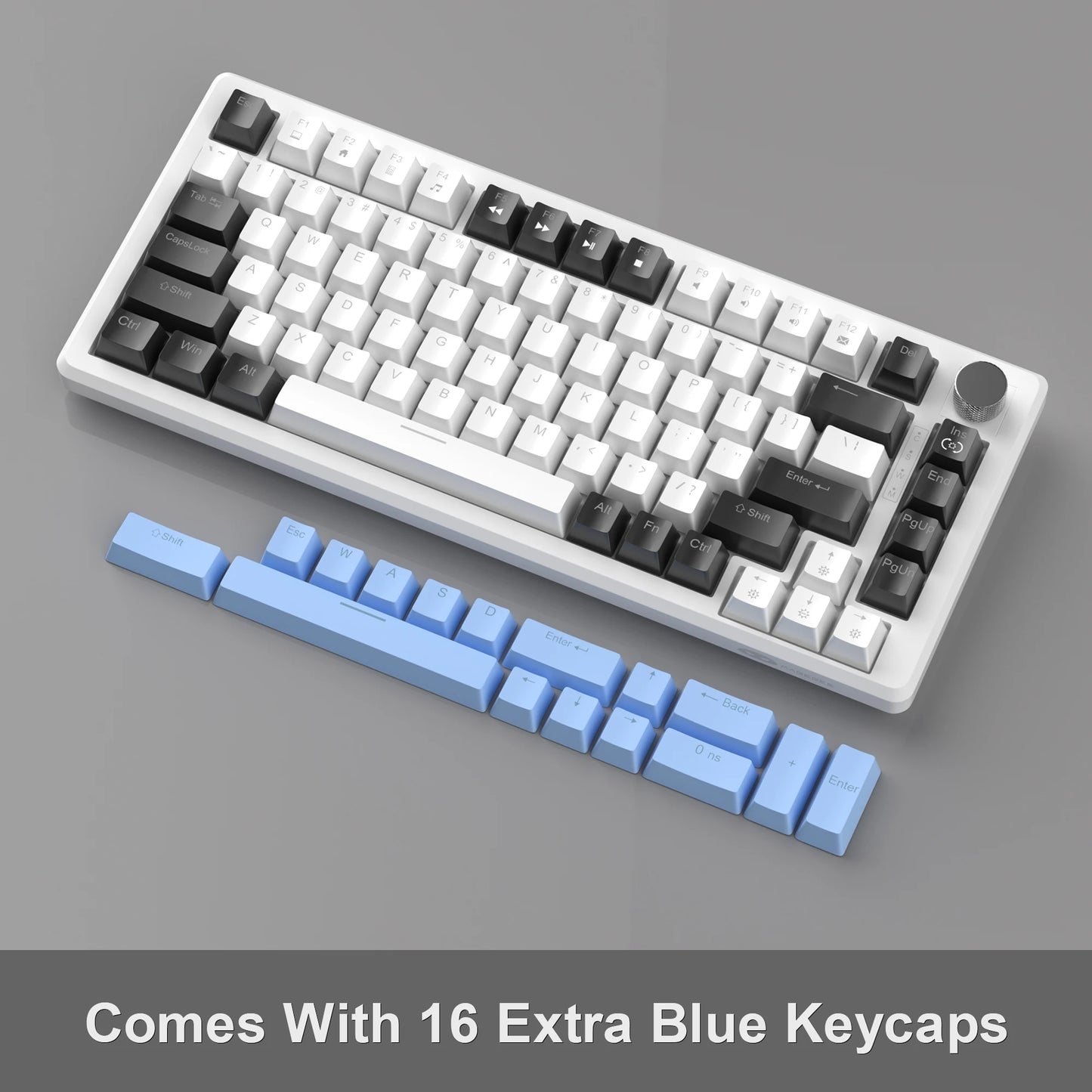 75% Mechanical Gaming Keyboard with Knob Control