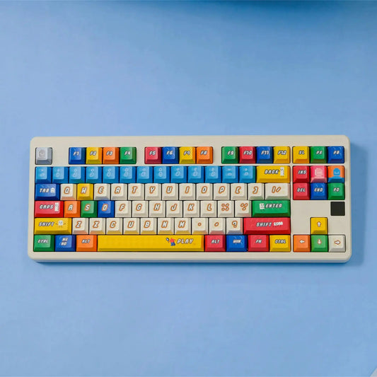 Animated Style Font Keycaps 150 Keys PBT Dye Sub Cherry Profile For MX Switch