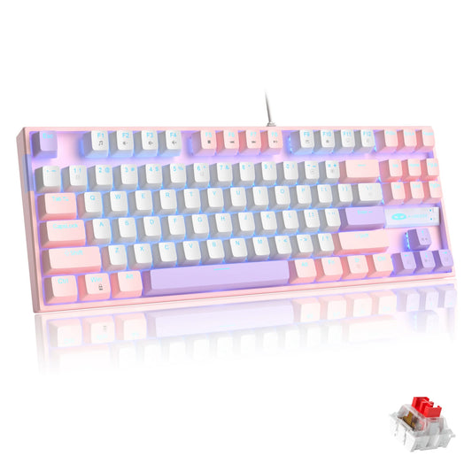 75% Mechanical Gaming Keyboard - Blue/Red Switch - LED Backlit