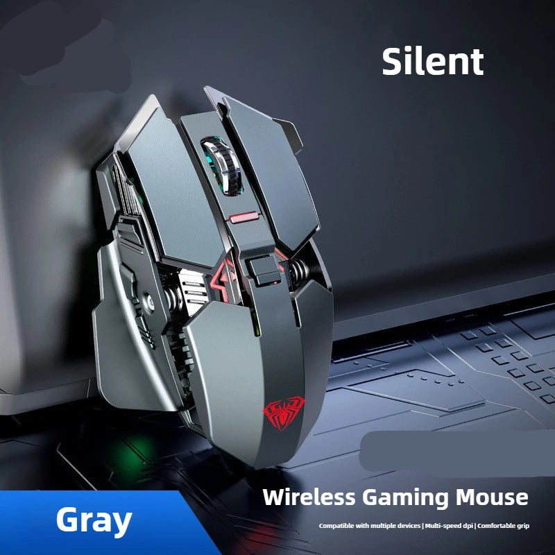 Wireless 2.4G Gaming Mouse RGB 3200DPI Rechargeable Silent Esports