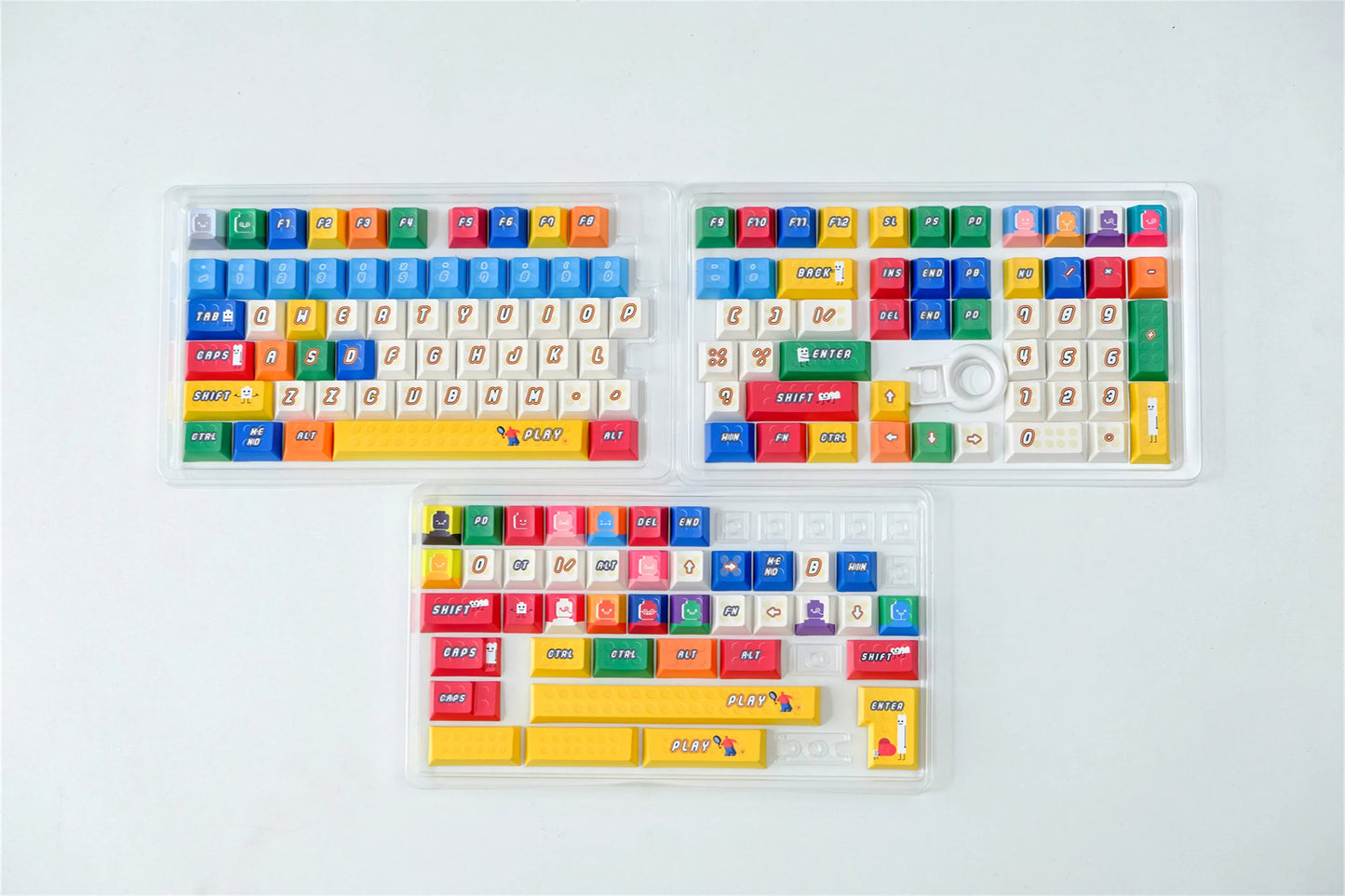 Animated Style Font Keycaps 150 Keys PBT Dye Sub Cherry Profile For MX Switch