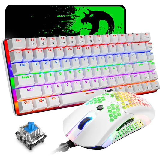Rainbow Backlit Mechanical Gaming Keyboard & 12000 DPI Mouse Set