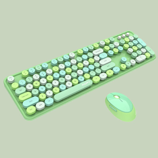 Wireless Typewriter Keyboard And Mouse Combo 2Point4G Plug And Play