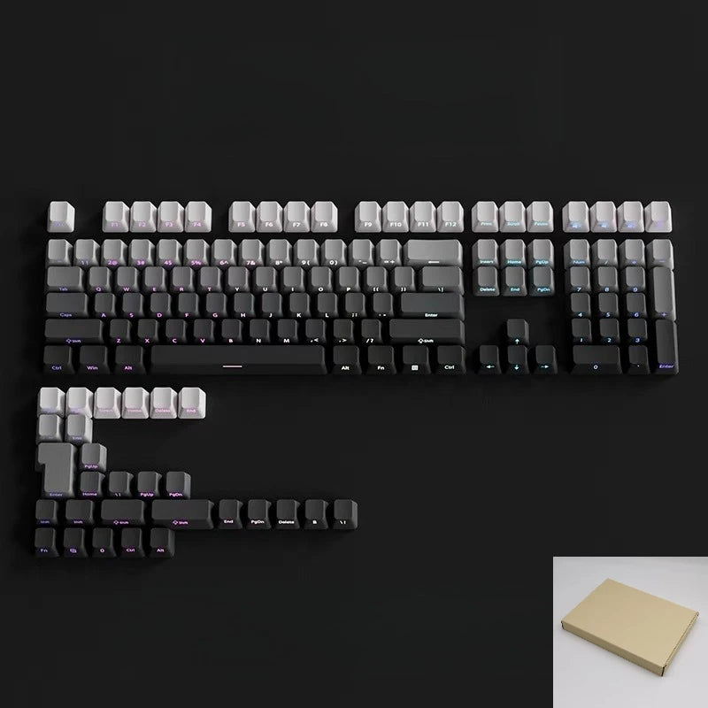 Gradient Side-Printed PBT Keycap Set (133–136 Keys)