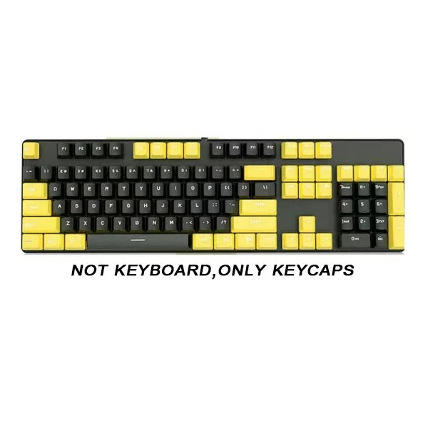 Rainbow Keyboard Keycaps 104pcs ABS Universal Blank Keycaps for Cherry