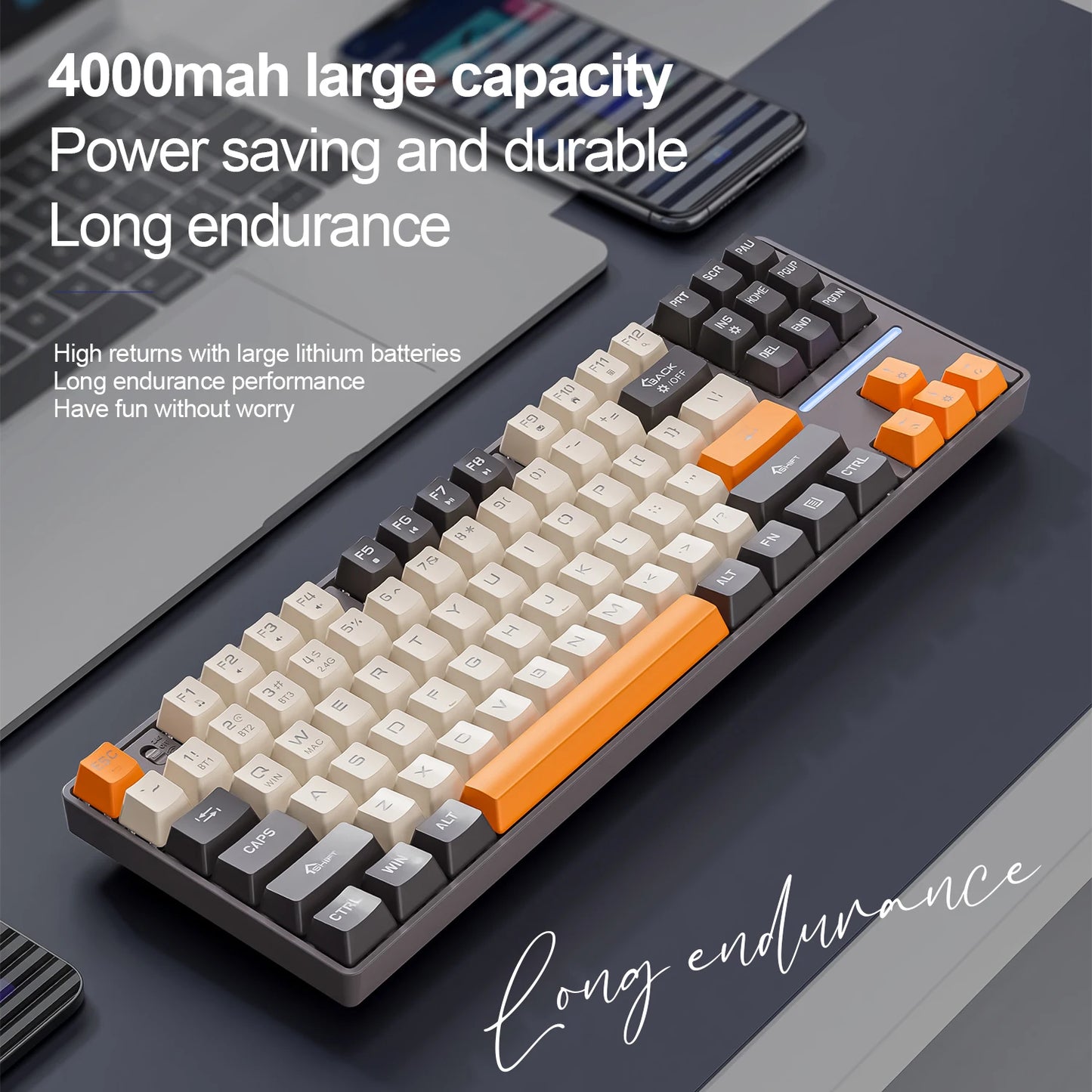 Bluetooth Wireless Mechanical Keyboard For E Sports With Hot Plug Full Keys