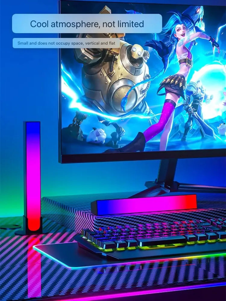 RGB Rhythm Light Bars 180 Degree Smart LED For Gaming With Remote Control