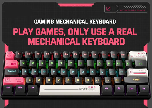 Mechanical Gaming Keyboard 61 Keys RGB Backlit Wired For PC And Laptop
