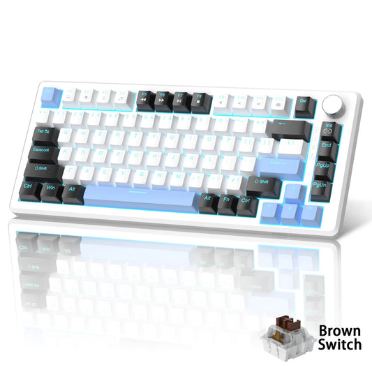 75% Mechanical Gaming Keyboard with Knob Control