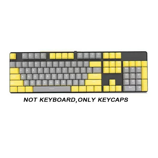 Rainbow Keyboard Keycaps 104pcs ABS Universal Blank Keycaps for Cherry