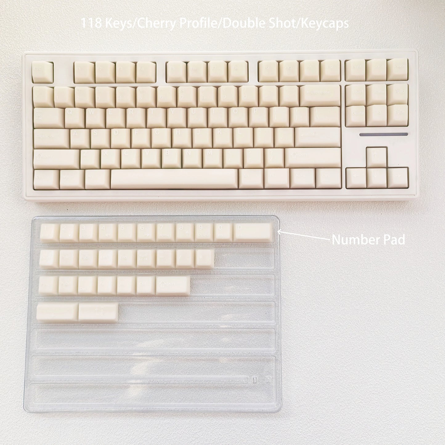 Wine Red Double Shot ABS Keycaps Cherry Profile for Gateron MX Switches