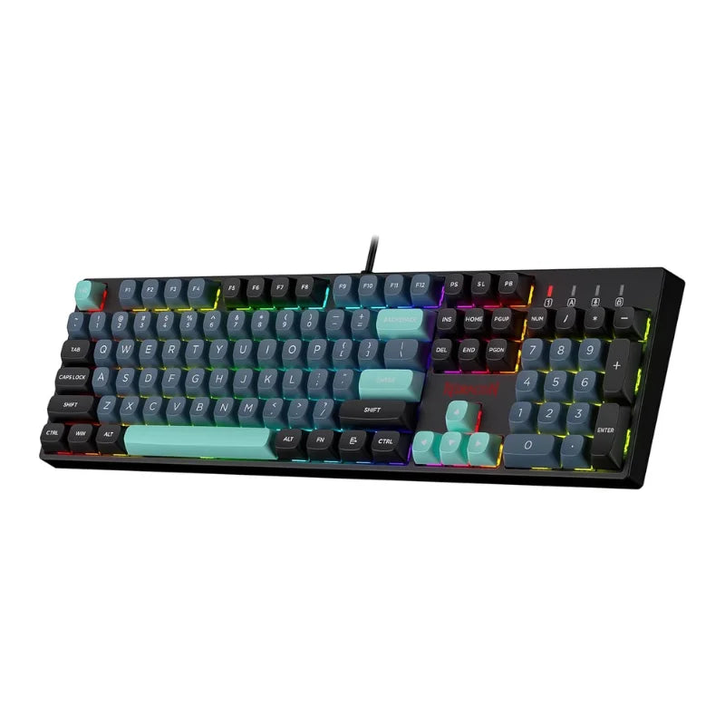 Wired RGB 104-Key Mechanical Keyboard with Red Switches
