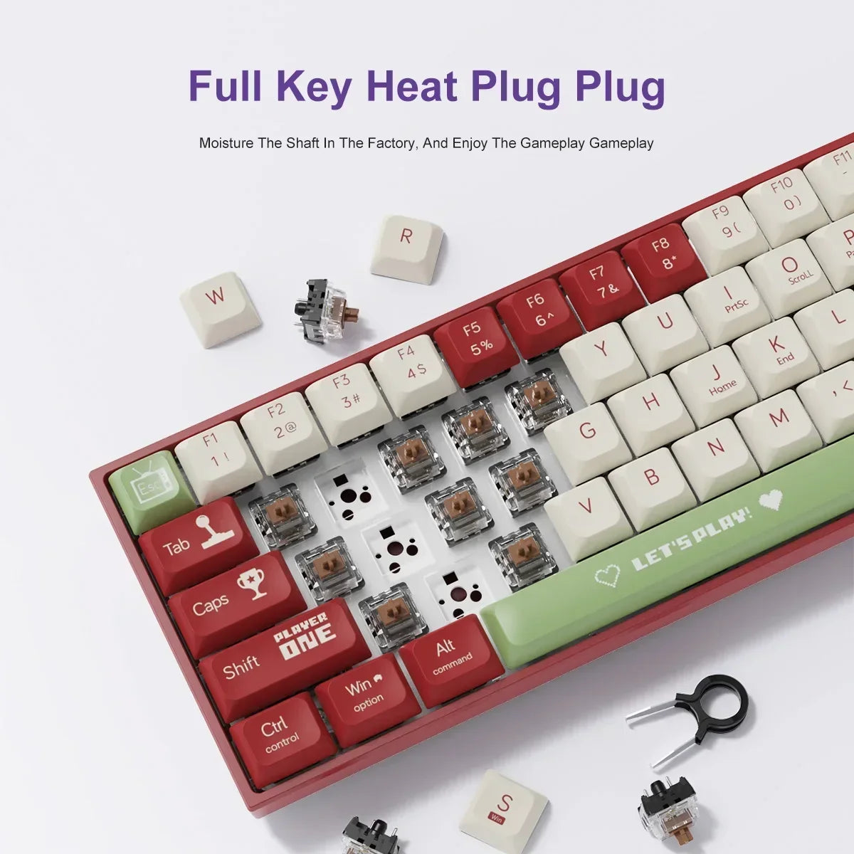 65% Mechanical Keyboard Hot Swap Gasket Mount Bluetooth