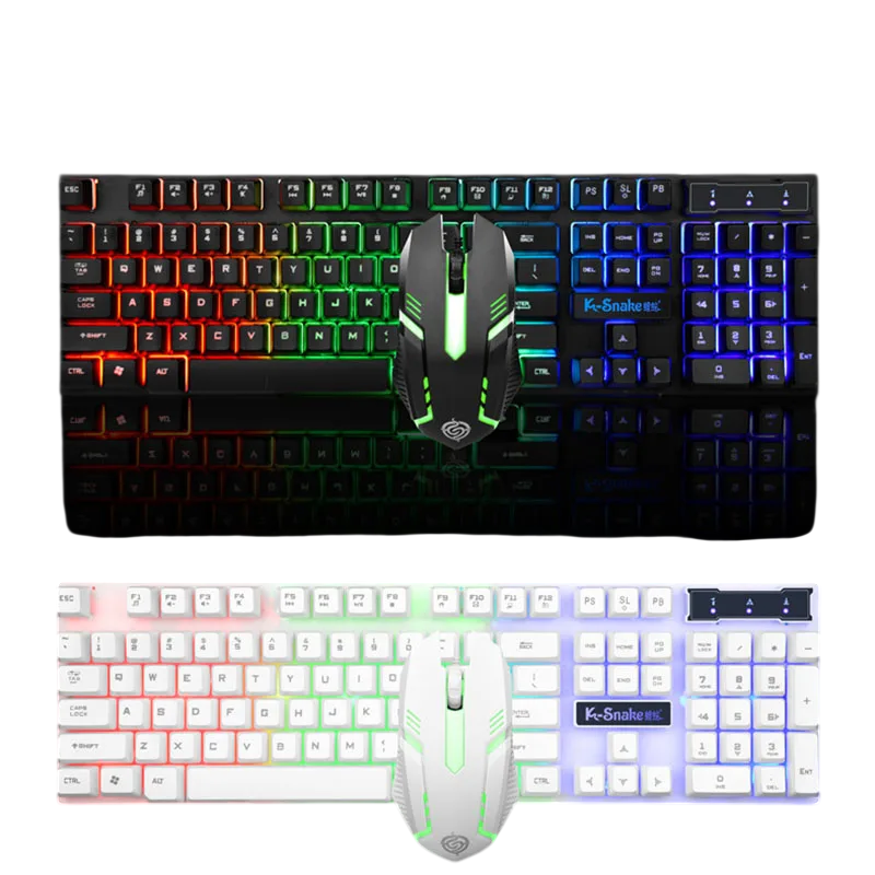 Waterproof Luminous Gaming Keyboard and Mouse Set