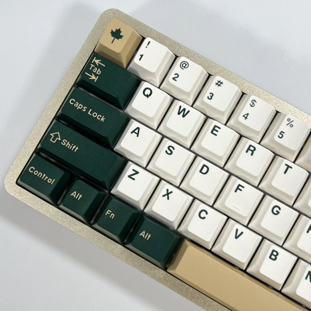 British Racing Green Double Shot Keycaps Cherry Profile For MX Keyboard