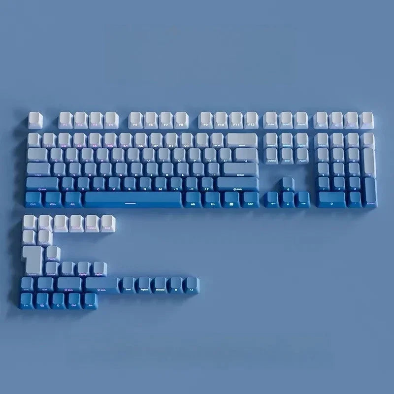 Gradient Side-Printed PBT Keycap Set (133–136 Keys)