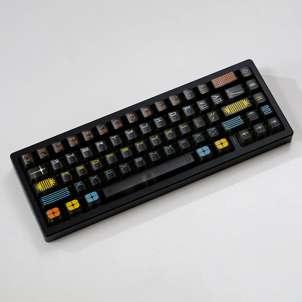Exhibition Theme 122 Keycaps Transparent for MX Mechanical Keyboard