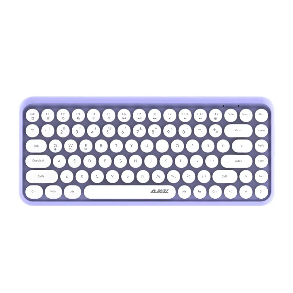 Wireless Bluetooth Keyboard 84 Keys - Retro Style