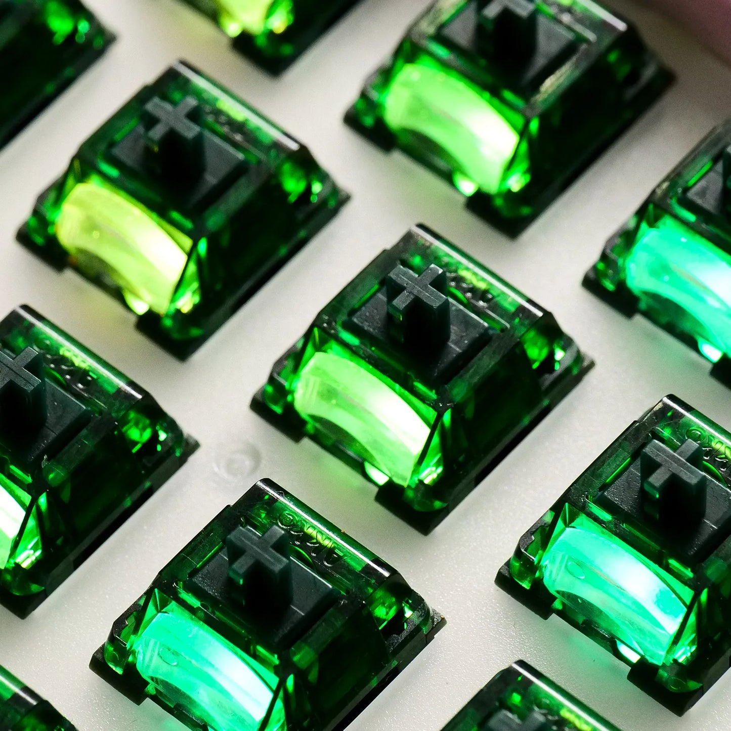 Green Fog 60G Heavy Linear Switches 5 Pin Lubed For MX Mechanical Keyboard 45pc