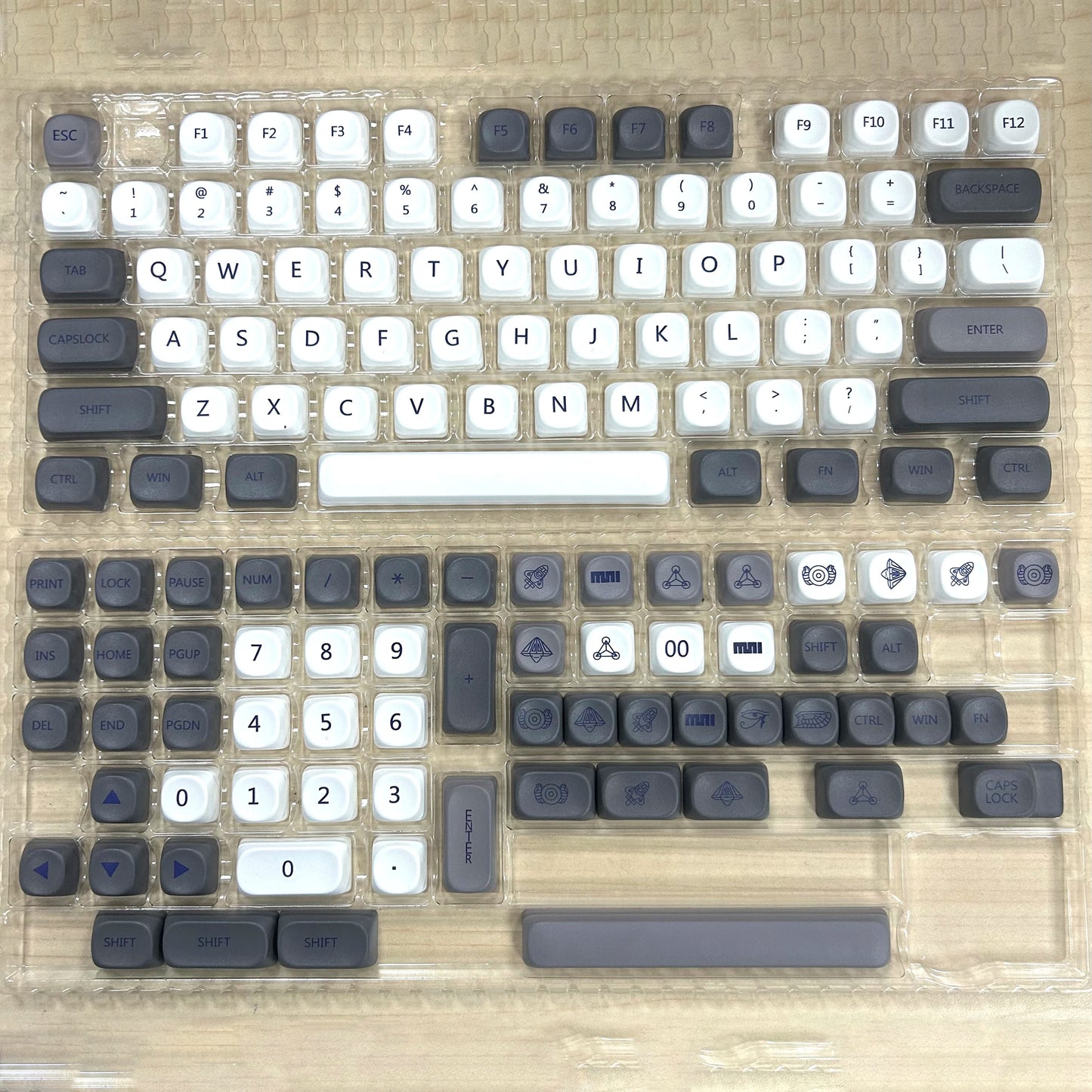 132 PBT Keycaps for 60% 65%75% 100% Cherry Gateron MX Switches Mechanical Keyboards