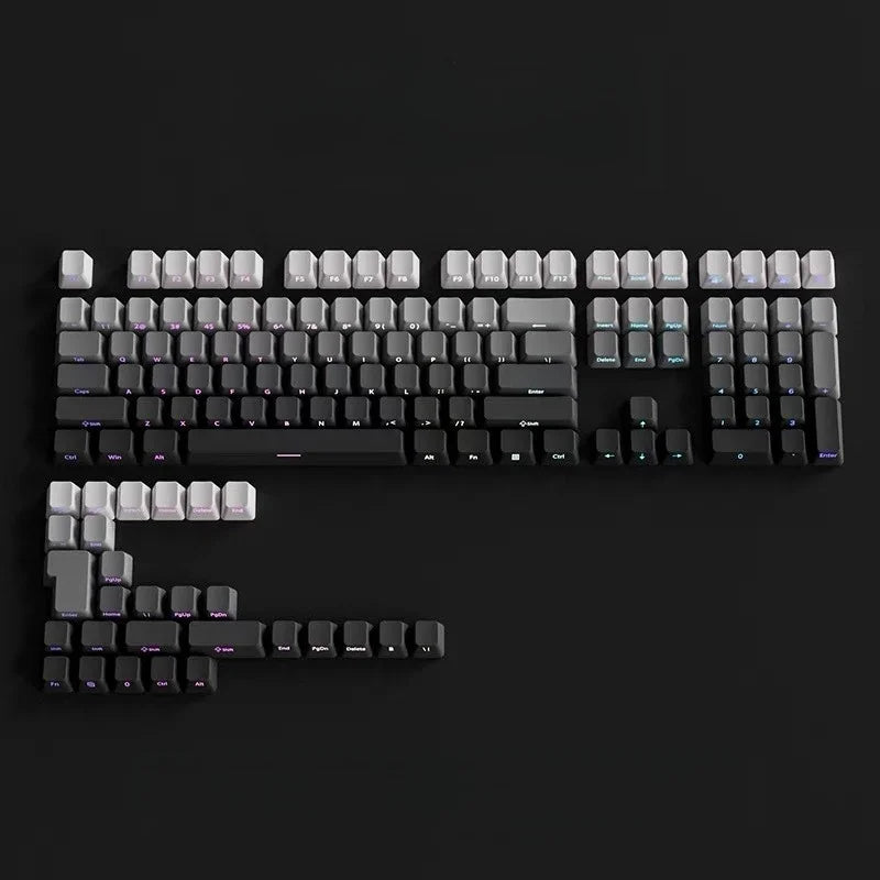 Gradient Side-Printed PBT Keycap Set (133–136 Keys)